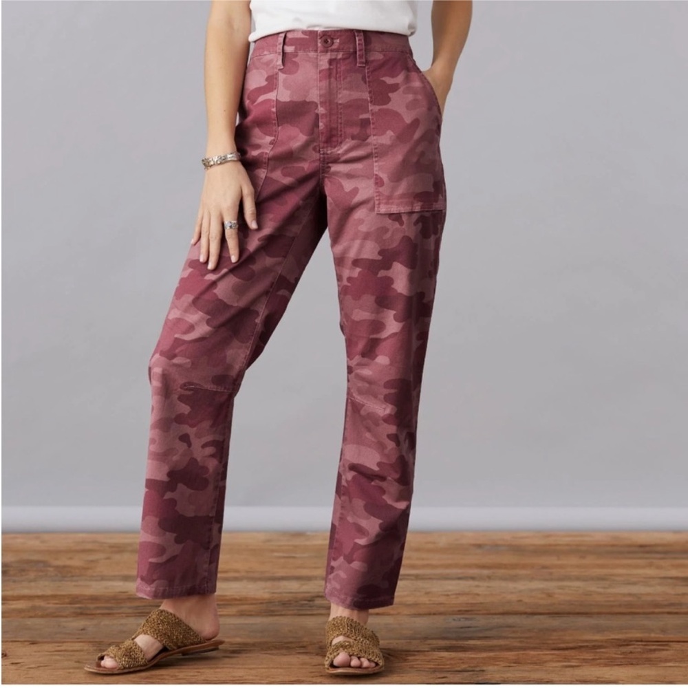 Sundance Ariel Rose Pink Camo Pants Size 16 - Picture 1 of 8